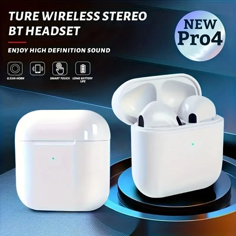 TWS Pro4 Bluetooth Earphones Wireless Headphones Mini  Music Earpieces For iPhone and android